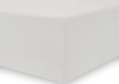 Çarçaf fitted jersey DecoKing Amber, 160x200 cm, pambuk, gri argjendtë