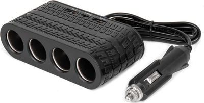 Prizë zgjatuese makine AMIO 04367, 4 dalje çakmaku, 3x USB 120W, gri