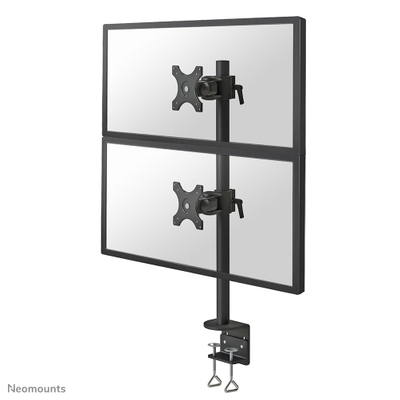 Mbajtëse tavoline për 2 monitorë Neomounts FPMA-D700DV, 10"-27", e zezë