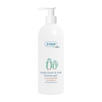 Xhel për trup dhe flokë Ziaja Baby Body & Hair Shower Gel Penguin, 400 ml