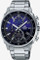 Orë burrash Casio EFV-600D-2AVUEF, çelik inox, faqe blu, argjendi