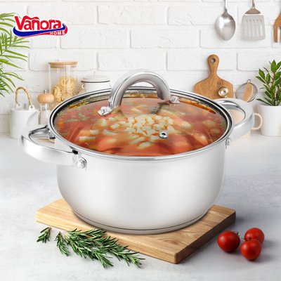 Tengere inox Vanora Irene, 22 cm, 3.9L, me kapak