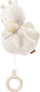 Lodër pelushi muzikore BabyFehn Duckling, 18 cm, për bebe, e bardhë