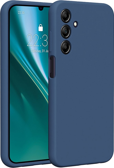 Mbështjellëse Etteri Silicone Case, Galaxy A25 5G, e kaltër e errët