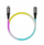 Кабел полнач Bwoo X279C-L USB-C во Lightning, 2 m, 27W, со RGB светла