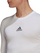 Bluzë kompresuese adidas TechFit GU7334, me mëngë të gjata, për burra, e bardhë