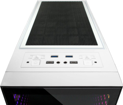 Kasë Inter-Tech X-908 Infini2, e bardhë, Midi Tower