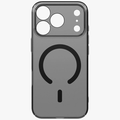 Mbulese telefoni Uniq Airsuit për iPhone 17 Pro, Magclick, transparente me të zezë