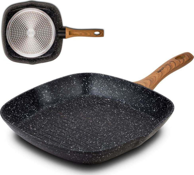 Tigan grill NAVA Nature, katror 28x28 cm, granit, i zi