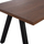 Tavolinë ngrënieje Homemark HM9305.02, 180x90 cm, stil rustik, walnut i errët