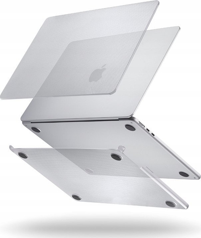 Futrollë Pipetto Hardshell Dots Case, për MacBook Air 13.6" M2 M3, PVC, transparente e mjegullt