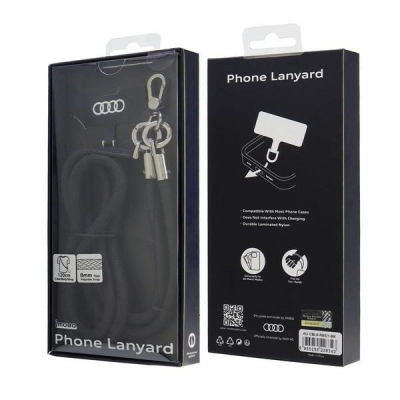 Lanyard telefoni Audi Crossbody, universal, 120 cm, i zi