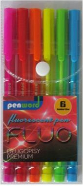 Ngjyra Polsirhurt Fluo premium, 6 ngjyra