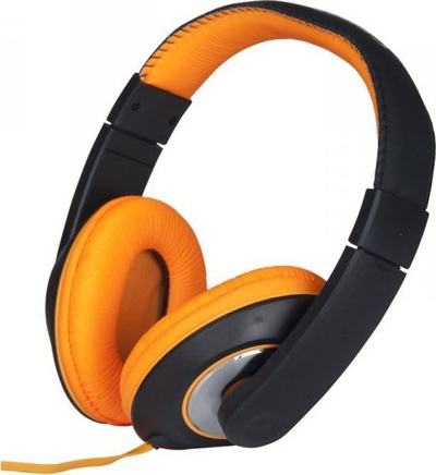 Kufje mbi vesh Grundig Stereo, me kabllo 3.5mm, over ear, portokalli