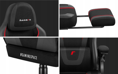 Karrige gaming Force 4.6 Carbon, ergonomike, me mbështetëse këmbësh, e zezë gri