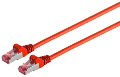 Kabllo rrjeti Shiverpeaks Cat 6A, S/FTP, 0.25m, e kuqe