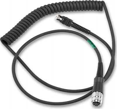Kabllo karikimi Zebra CBA-RF4-C09ZBR, për skaner barkodi MC90 MC91 MC92, spirale, e zezë
