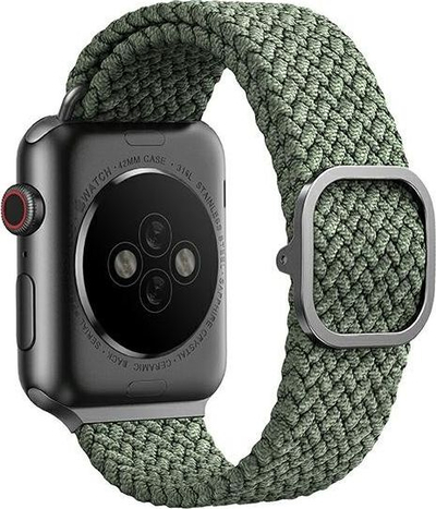 Rrip ore Uniq Aspen Braided, najlon i endur, 38 40 mm, jeshile Cypress