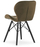 Set karrigesh LEOBERT Lago Velvet, 4 copë, 60x50x50 cm, kafe me këmbë të zeza