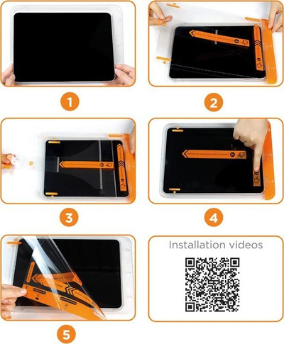 Xham mbrojtës ekrani Mobile Origin për iPad Air 13" M2 2024, 9H, transparent