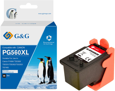 Patronë boje G&amp;G PG-560XL, 19ml, i zi, e rigjeneruar