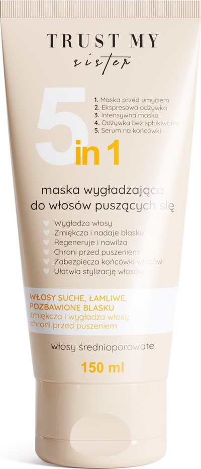Maskë flokësh Trust My Sister 5 në 1, për flokë me porozitet mesatar, 150 ml