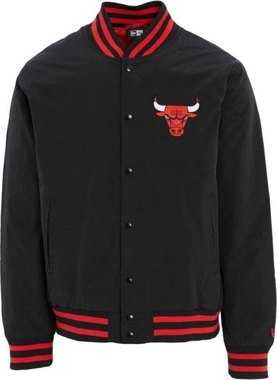 Xhaketë bomber New Era NBA Chicago Bulls për çuna, e zezë
