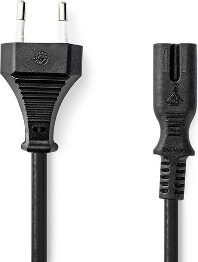 Kabllo rryme Nedis CEGL11040BK05, C7, 0.5m, e zezë