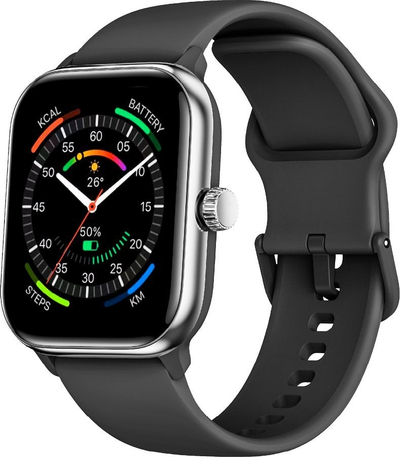 Ora e zgjuar Beafon SmartWatch 201, 1.85", AMOLED, IP68, e zezë