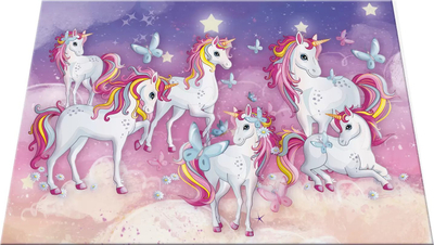 Bllok shkrimi HERMA Unicorn, set 3 copë, 55x35cm, shumëngjyrësh