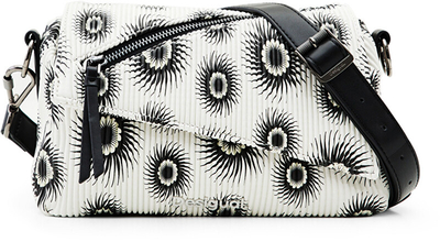 Çantë krahu për femra Desigual Merxilini Phuket Mini, e bardhë/zezë