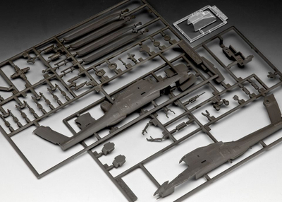 Model helikopter Revell AH-64A Apache 04985, plastik, shkalla 1:100, i zi