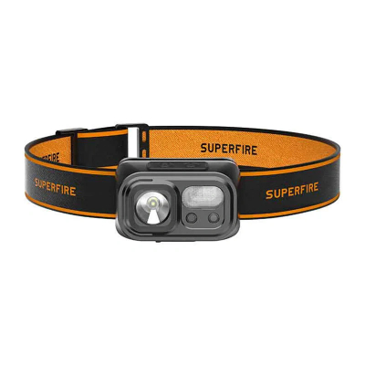 Dritë koke Superfire HL23-X, 500mAh, USB Type-C, e zezë