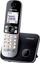 Telefon fiks pa tel Panasonic KX-TG6811, DECT, me identifikim të atij që të merr në telefon, i zi
