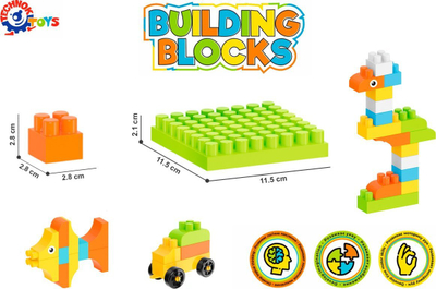 Set blloqesh ndërtimi Block Set, 90 copë, shumëngjyrësh
