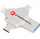 USB Flash Forcell F-Data Metal Quad, 16GB, USB 3.2 Gen 1, argjendtë