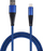 Kabllo USB 2GO USB A në Lightning, 1 m, najlon, blu