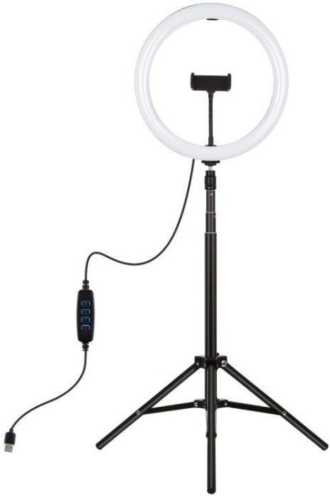 Ring light LED me tripod, 30cm, 1.65m, USB, i zi