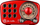 Radio portative Feegar Retro Mini, Bluetooth 4.2, bateri 10 orë, e kuqe