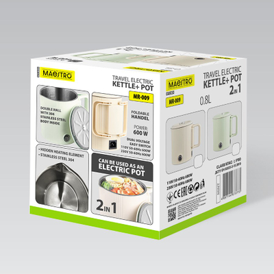 Ibrik elektrik Maestro MR-009, 0.8L, 600W, ment