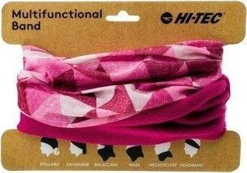 Shall multifunksional Hi-Tec Chimney Rine, poliestër, rozë me të bardhë