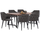 Set ngrënieje 5-pjesësh, Tavolinë Ø120 cm + karrige (HM10642)