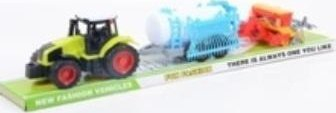Сет играчки Macyszyn Toys, трактор со две работни возила, многубоен