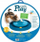 Lodër mace Catit Play Circuit Ball, pistë me top, jastëk gërryes me catnip, blu