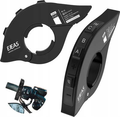 Kontrollues interkomi moto Ejeas EUC Pilot, set 2 copë, universal, i zi