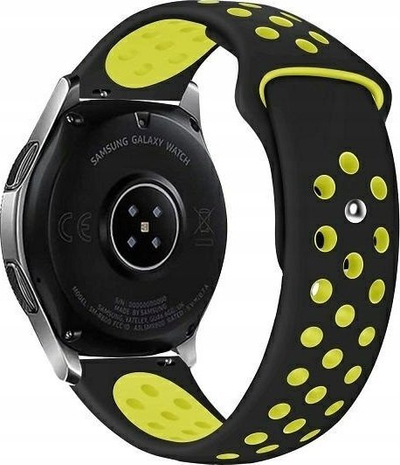 Rrip ore Beline Sport Silicone, 20mm, silikon, zi verdhë