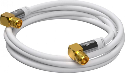 Kabllo satelitore goobay, 3 metra, 135dB, 4x e blindume, e bardhë