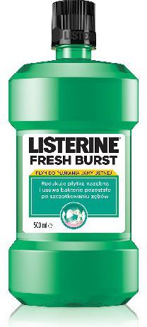 Ujë goje Listerine Fresh Burst, 500ml, freskim afatgjatë, i gjelbër