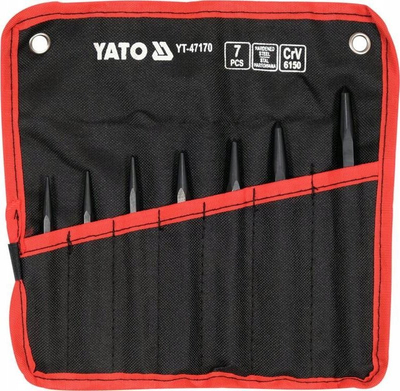 Set shënues qendre Yato CrV, 7 copë, profil gjashtëkëndor, në kuti