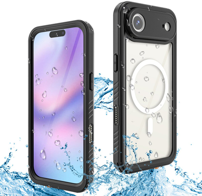 Mbështjellës ujirezistent 4smarts Waterproof Strong Case, për Apple iPhone, MagSafe, i zi